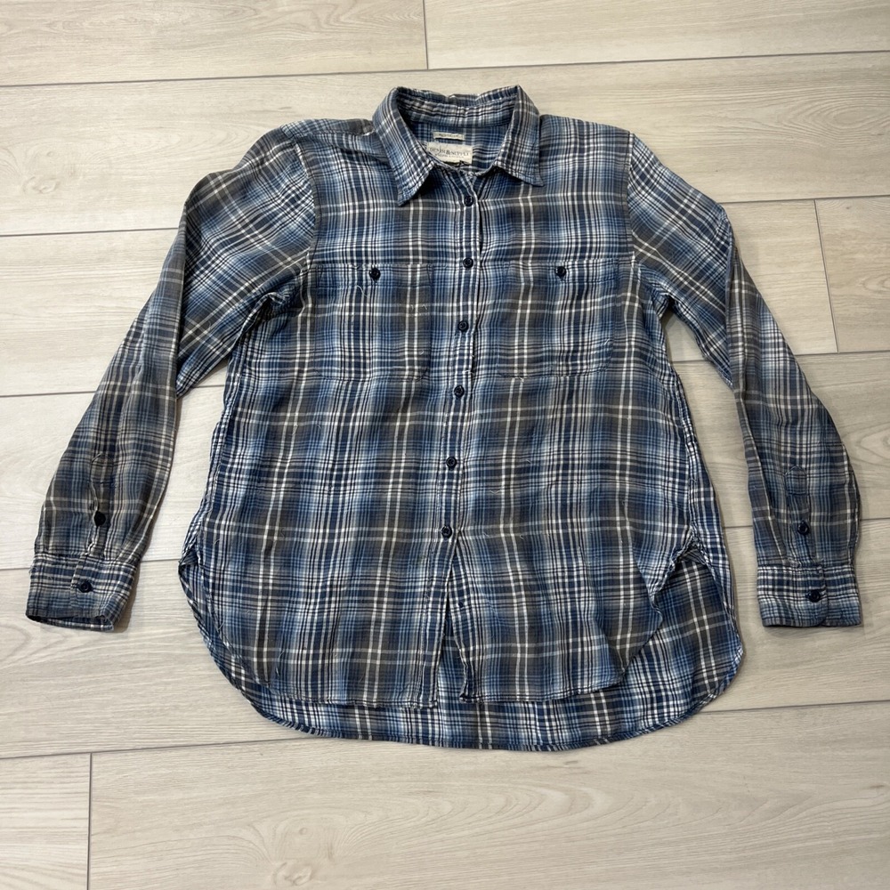 Ralph Lauren Denim & Supply RL Utility Plaid Button Pocket Shirt Western Size M